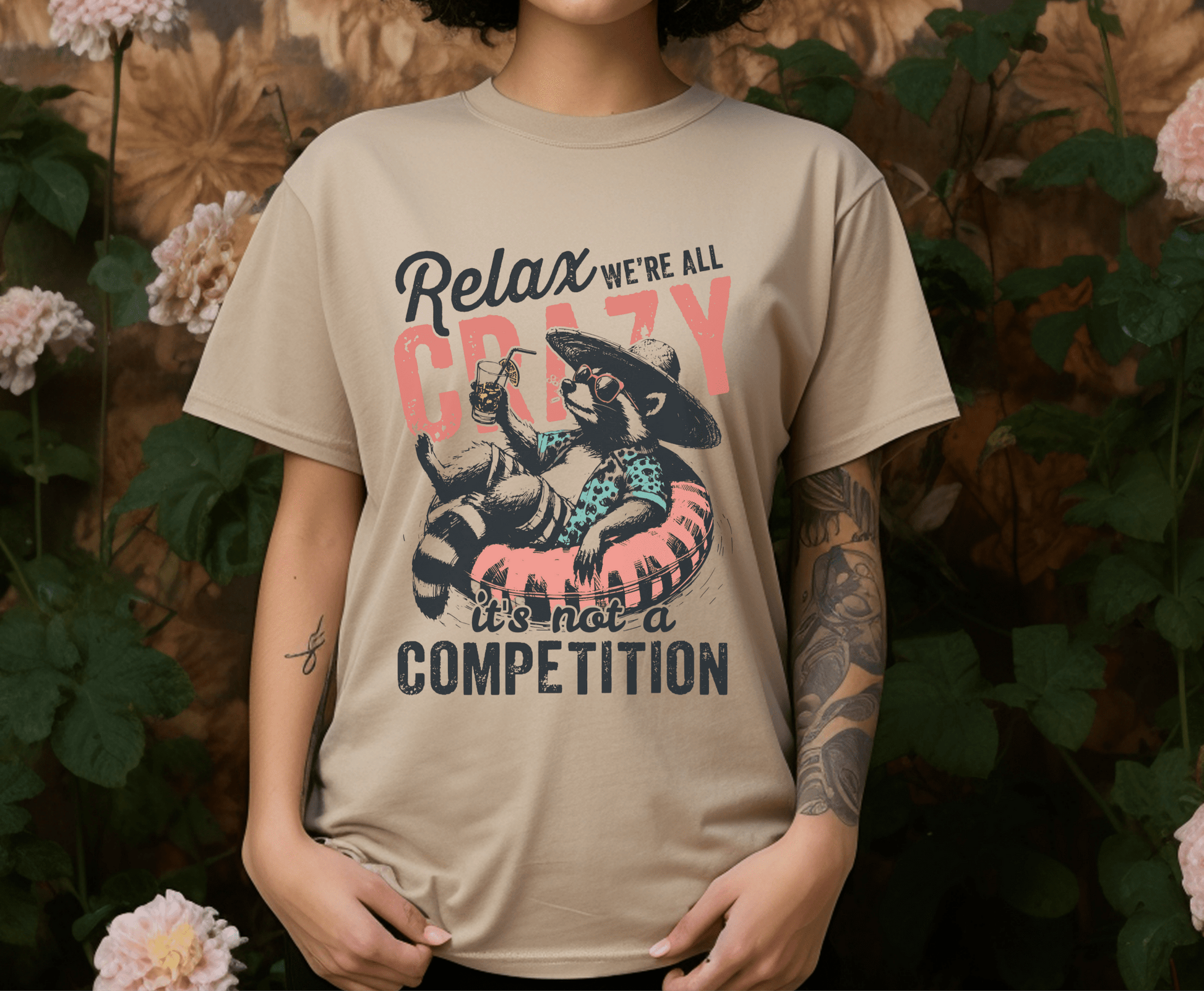 Raccoon Funny Graphic Shirt, Trash Panda Tee, Silly Raccoon - Popbydesign