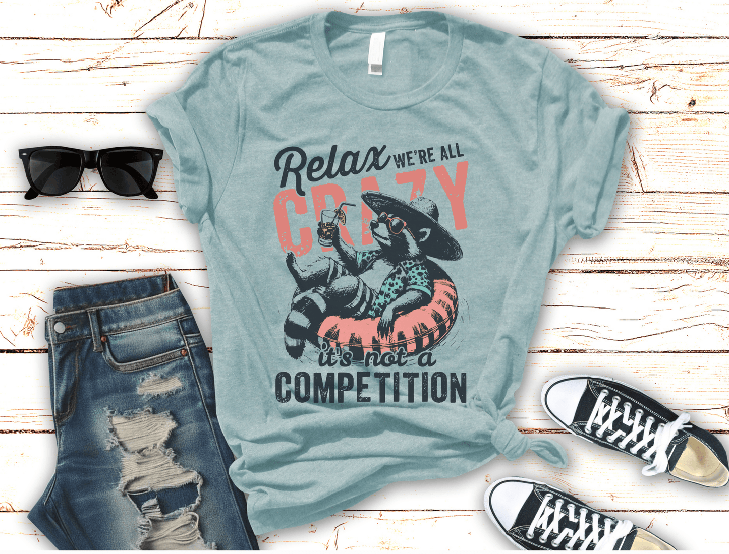 Raccoon Funny Graphic Shirt, Trash Panda Tee, Silly Raccoon - Popbydesign