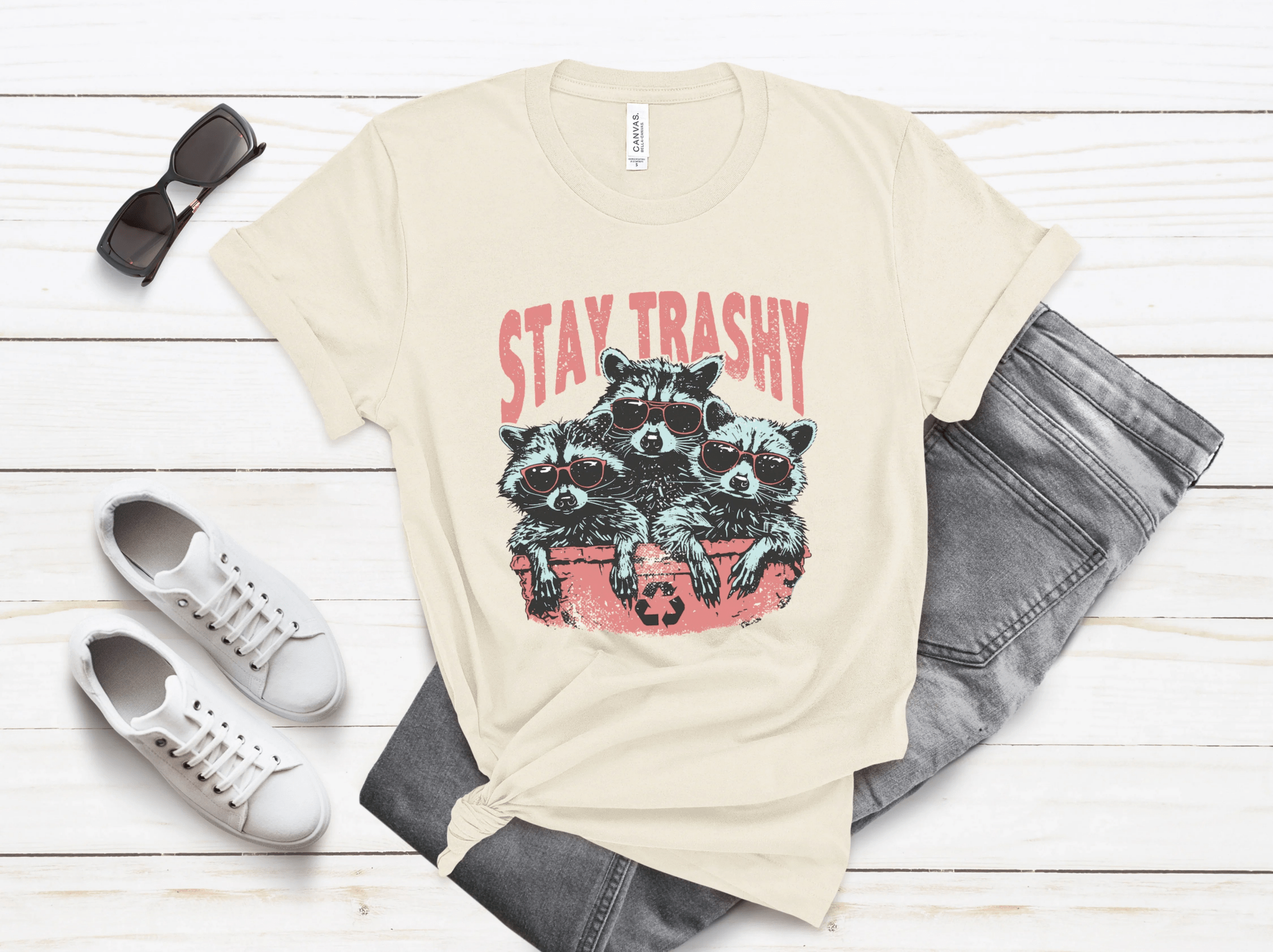 Raccoon Shirt, Meme Graphic T-Shirt, Raccoon Lover Gift by PopCultureByDesign36