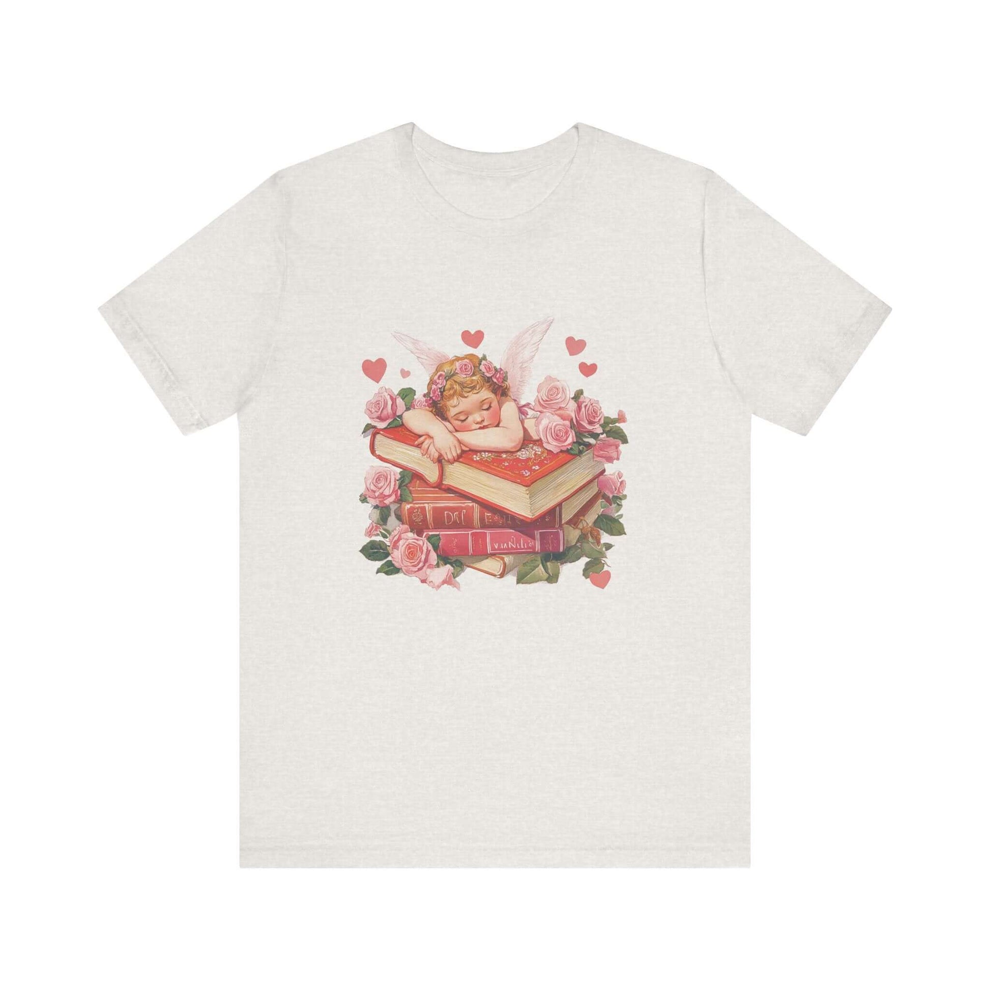 Reading Cupid Shirt, Funny Cupid Shirt, Cupid Love Shirt, Book Reader Shirt - Popbydesign