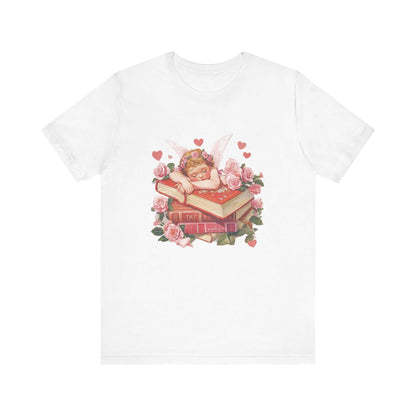 Reading Cupid Shirt, Funny Cupid Shirt, Cupid Love Shirt, Book Reader Shirt - Popbydesign