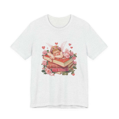 Reading Cupid Shirt, Funny Cupid Shirt, Cupid Love Shirt, Book Reader Shirt - Popbydesign