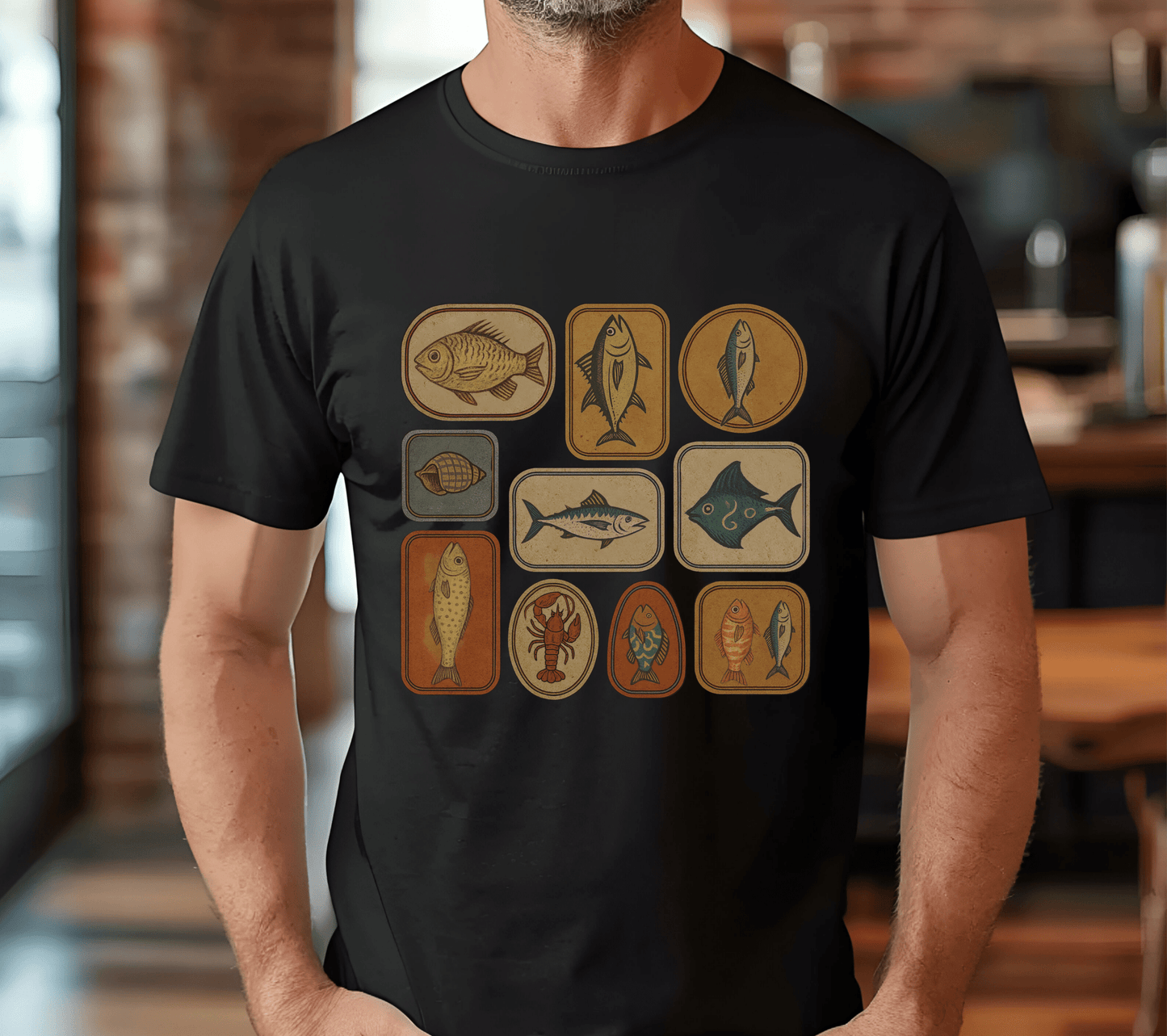 Retro Fisher Shirt, Fish Shirt For Men, Fisher Tee, Fisher Gifts - Popbydesign