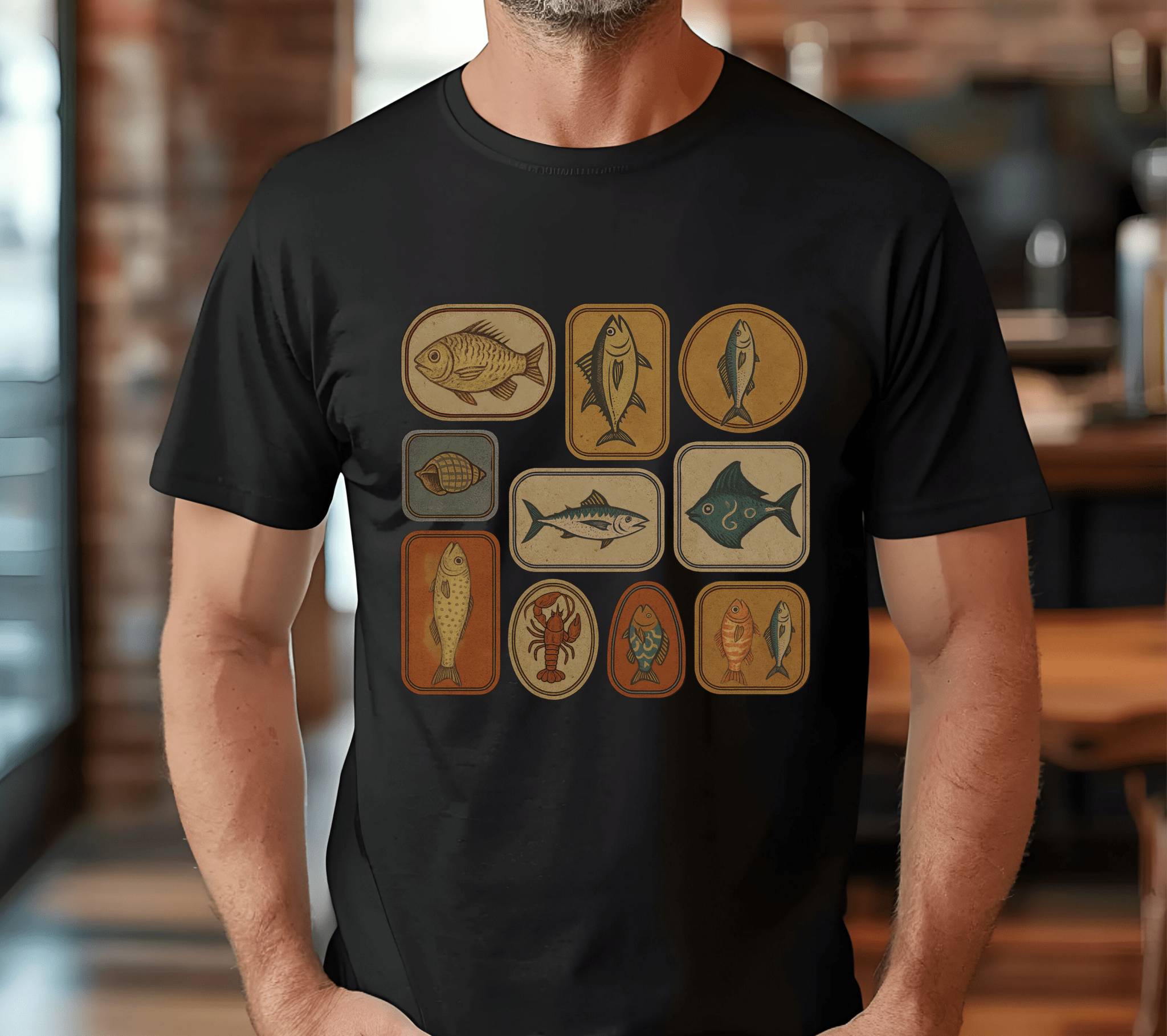 Retro Fisher Shirt, Fish Shirt For Men, Fisher Tee, Fisher Gifts by PopCultureByDesign36