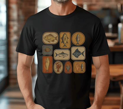 Retro Fisher Shirt, Fish Shirt For Men, Fisher Tee, Fisher Gifts - Popbydesign