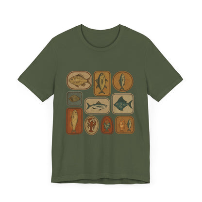 Retro Fisher Shirt, Fish Shirt For Men, Fisher Tee, Fisher Gifts - Popbydesign