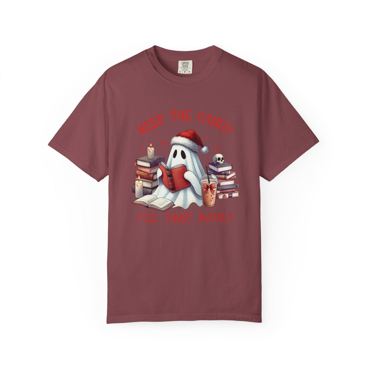 Retro Ghost Reading Books shirt - Perfect Halloween Tee - Popbydesign
