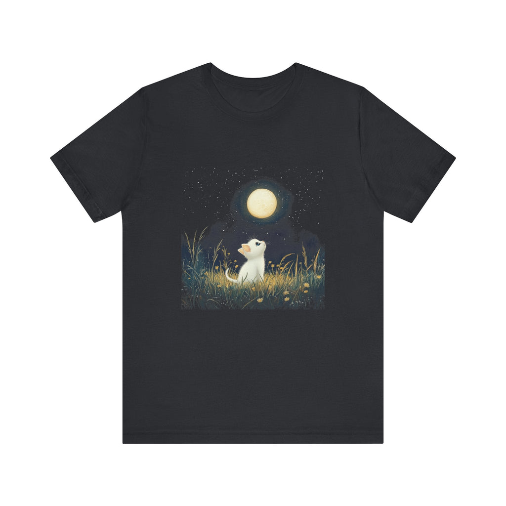 Retro Kitten Moon Tee Shirt, Cat Lover Gift, Moon Cat Top by PopCultureByDesign36