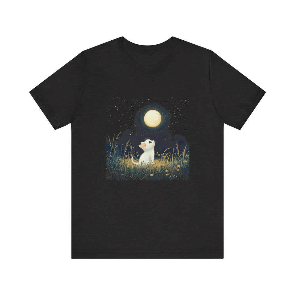 Retro Kitten Moon Tee Shirt, Cat Lover Gift, Moon Cat Top by PopCultureByDesign36