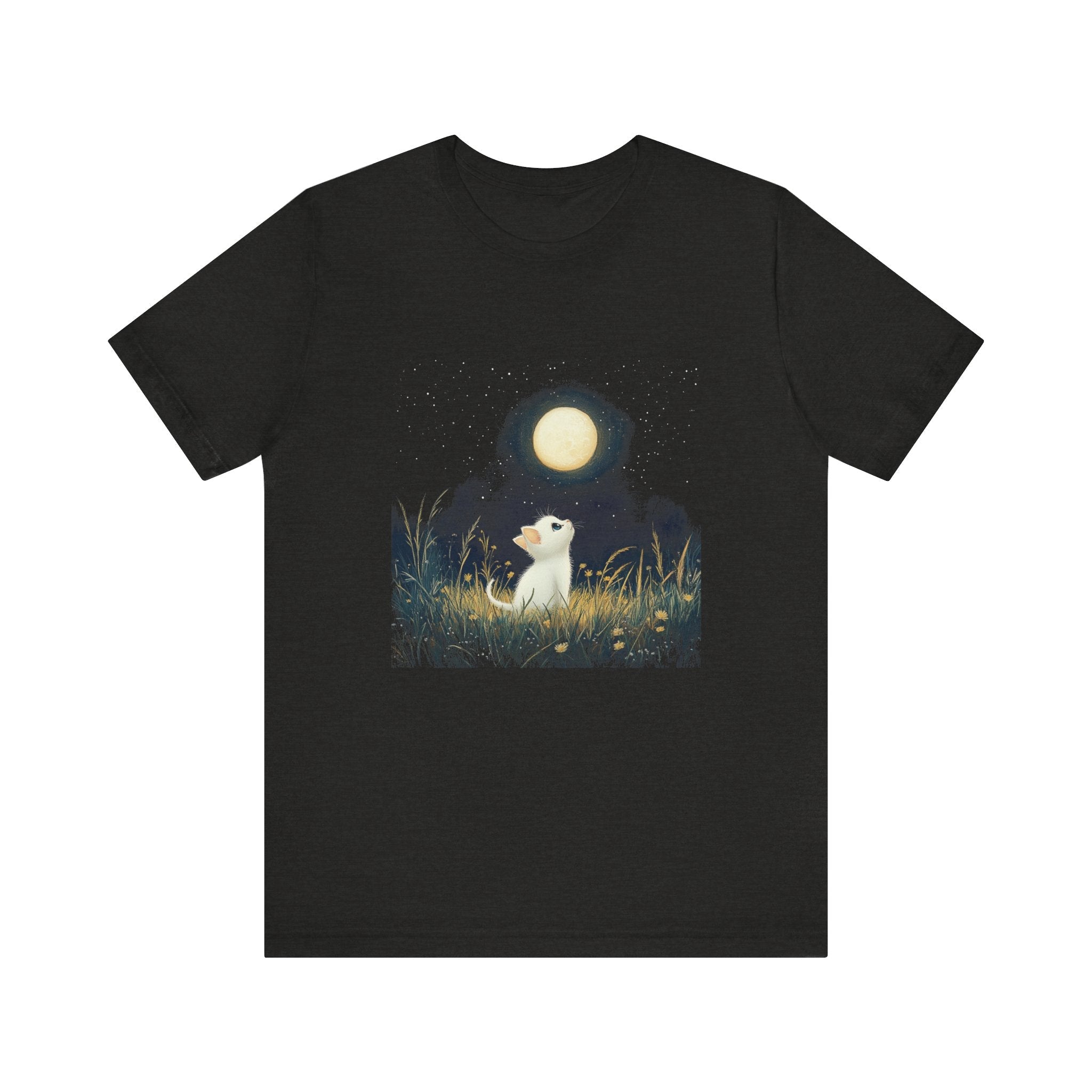 Retro Kitten Moon Tee Shirt, Cat Lover Gift, Moon Cat Top by PopCultureByDesign36