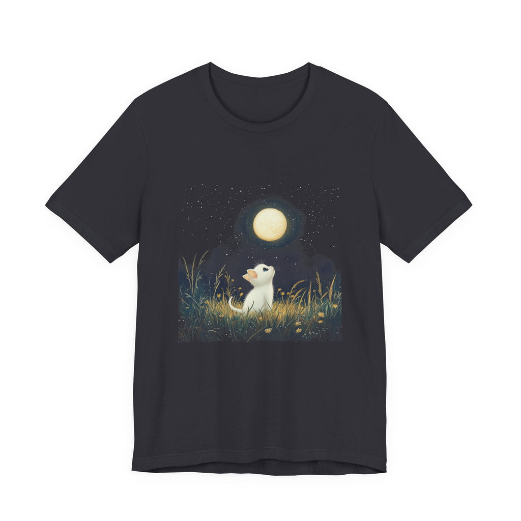 Retro Kitten Moon Tee Shirt, Cat Lover Gift, Moon Cat Top by PopCultureByDesign36