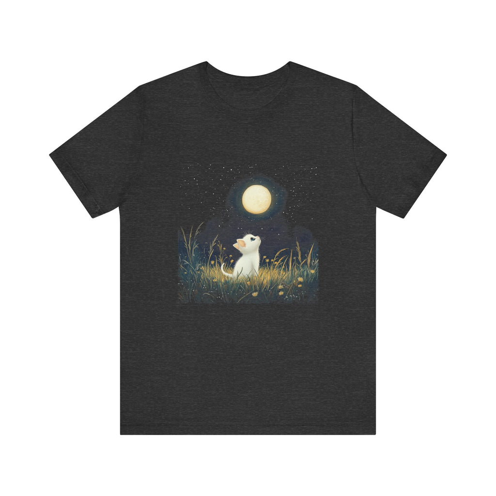 Retro Kitten Moon Tee Shirt, Cat Lover Gift, Moon Cat Top by PopCultureByDesign36
