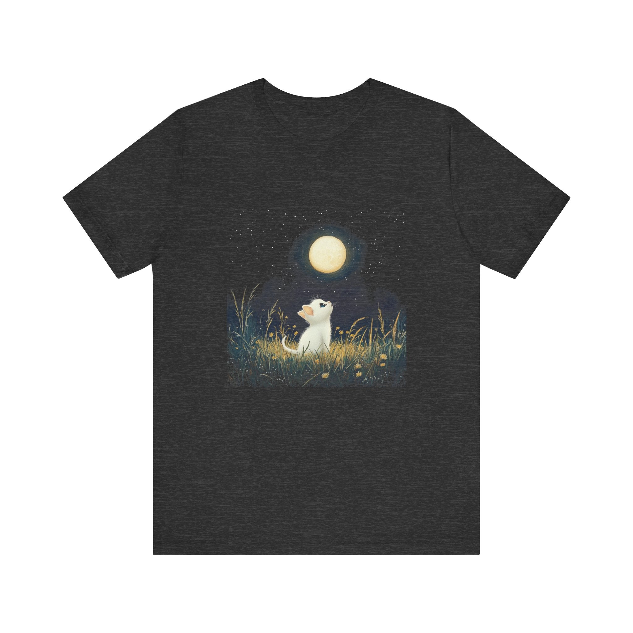 Retro Kitten Moon Tee Shirt, Cat Lover Gift, Moon Cat Top by PopCultureByDesign36