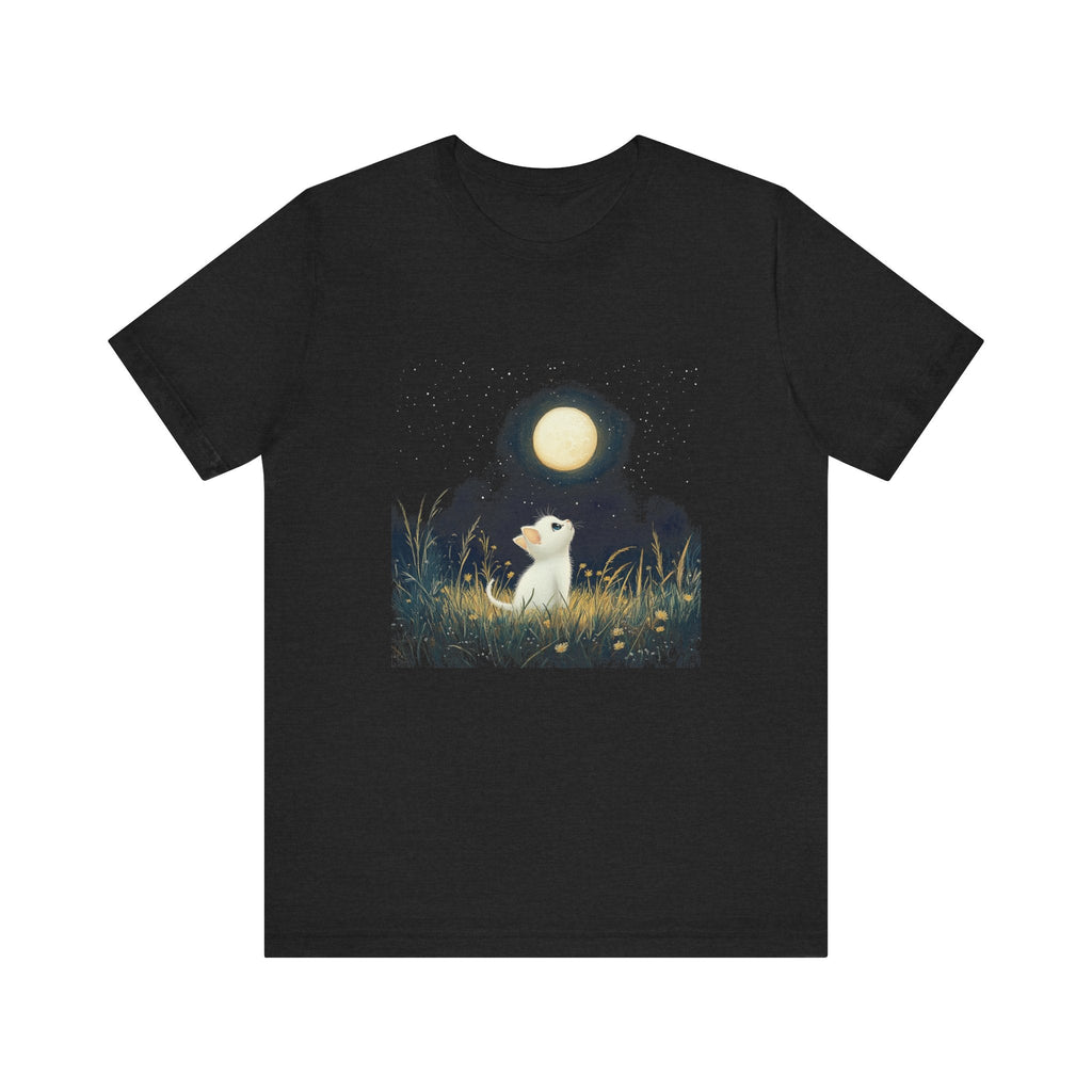 Retro Kitten Moon Tee Shirt, Cat Lover Gift, Moon Cat Top by PopCultureByDesign36