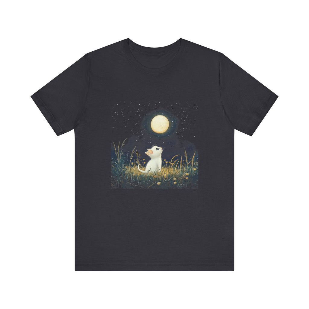 Retro Kitten Moon Tee Shirt, Cat Lover Gift, Moon Cat Top by PopCultureByDesign36