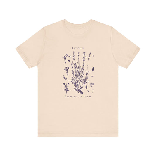 Retro Lavender Adult Shirt, Wildflowers Nature Shirt - Popbydesign