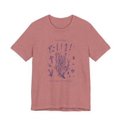 Retro Lavender Adult Shirt, Wildflowers Nature Shirt - Popbydesign