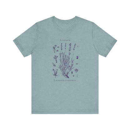 Retro Lavender Adult Shirt, Wildflowers Nature Shirt - Popbydesign