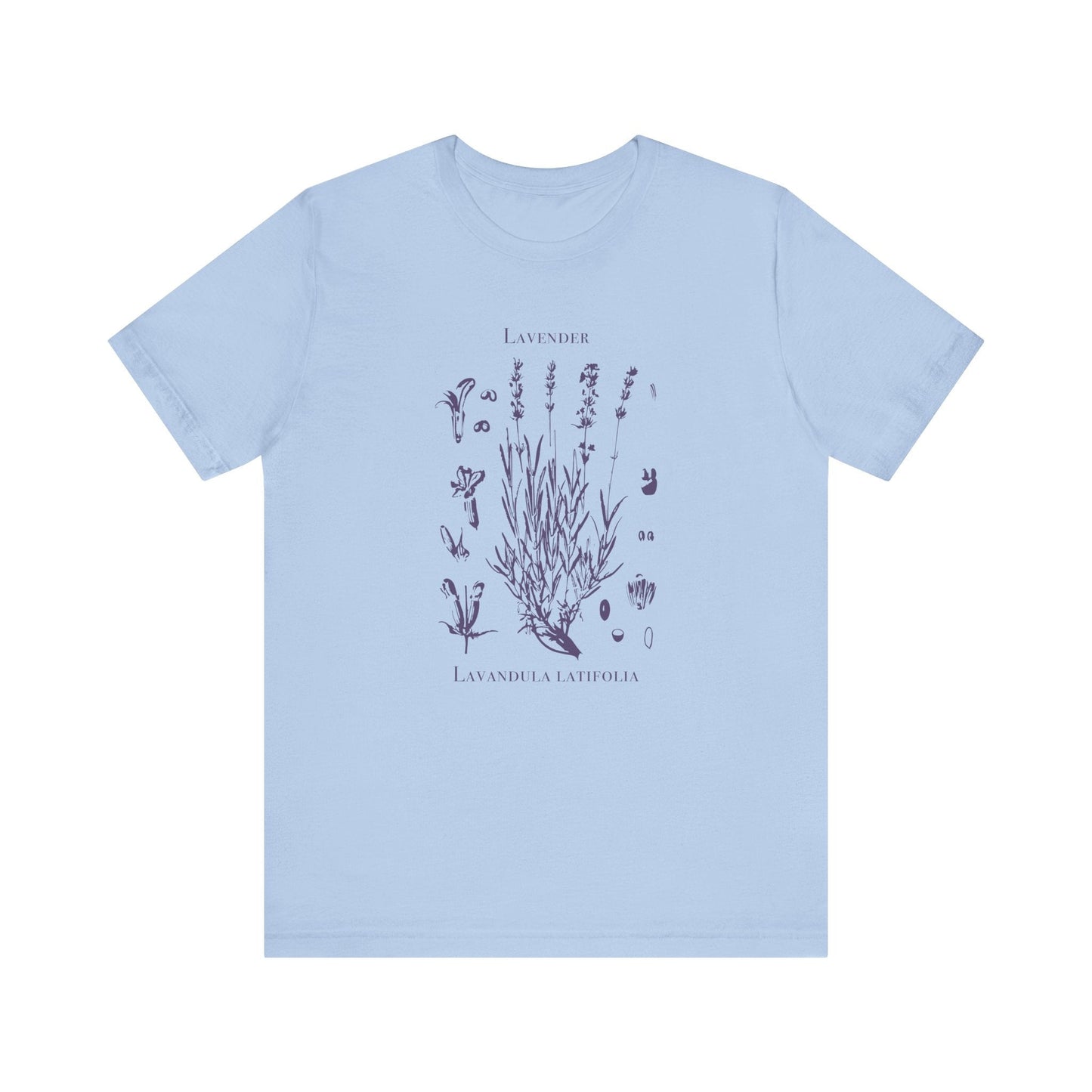Retro Lavender Adult Shirt, Wildflowers Nature Shirt - Popbydesign