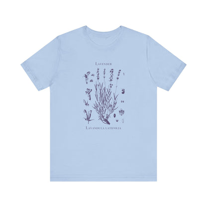 Retro Lavender Adult Shirt, Wildflowers Nature Shirt - Popbydesign