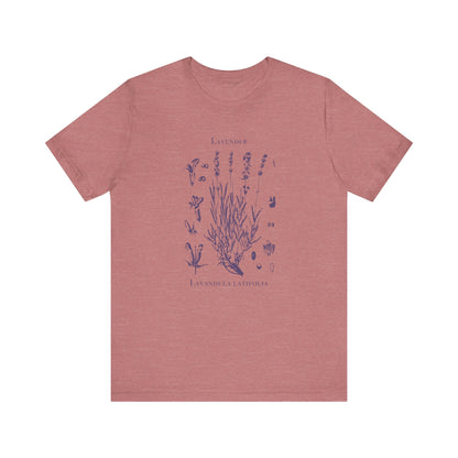 Retro Lavender Adult Shirt, Wildflowers Nature Shirt - Popbydesign