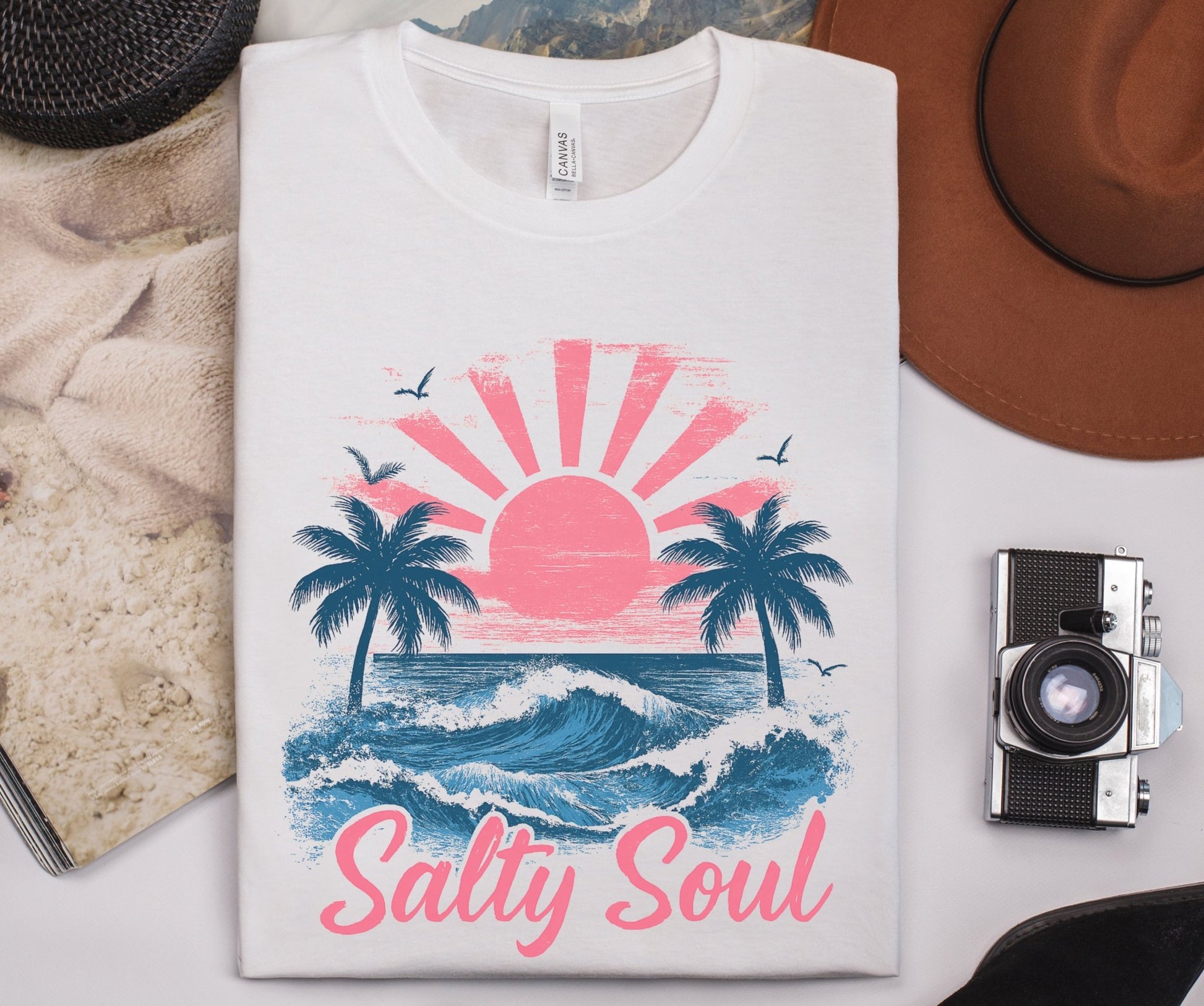 Retro Salty Soul Shirt, Summer Salty Soul T-shirt - Popbydesign