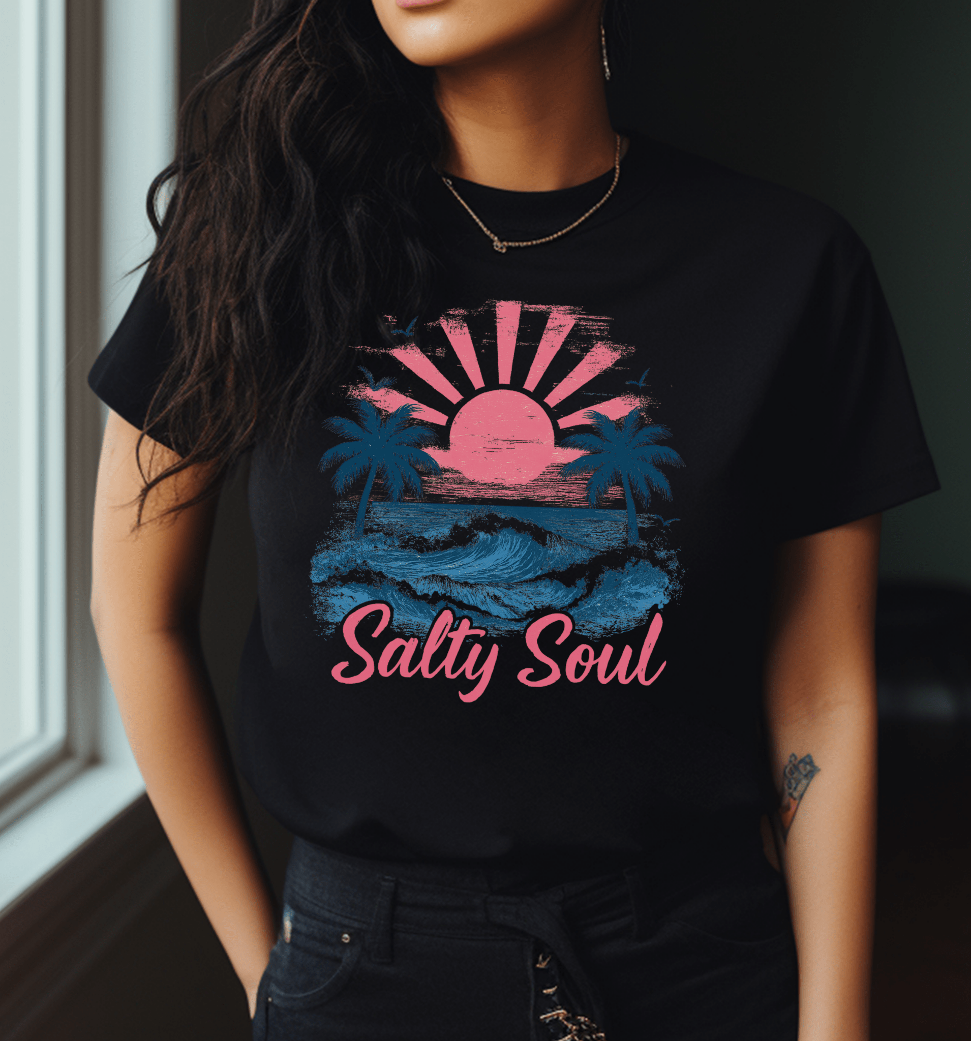 Retro Salty Soul Shirt, Summer Salty Soul T-shirt - Popbydesign