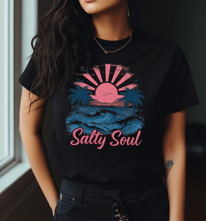 Retro Salty Soul Shirt, Summer Salty Soul T-shirt - Popbydesign