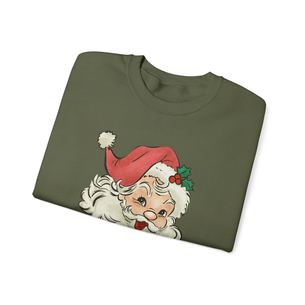 Retro Santa Sweater, Vintage Santa Christmas Sweatshirt by PopCultureByDesign36