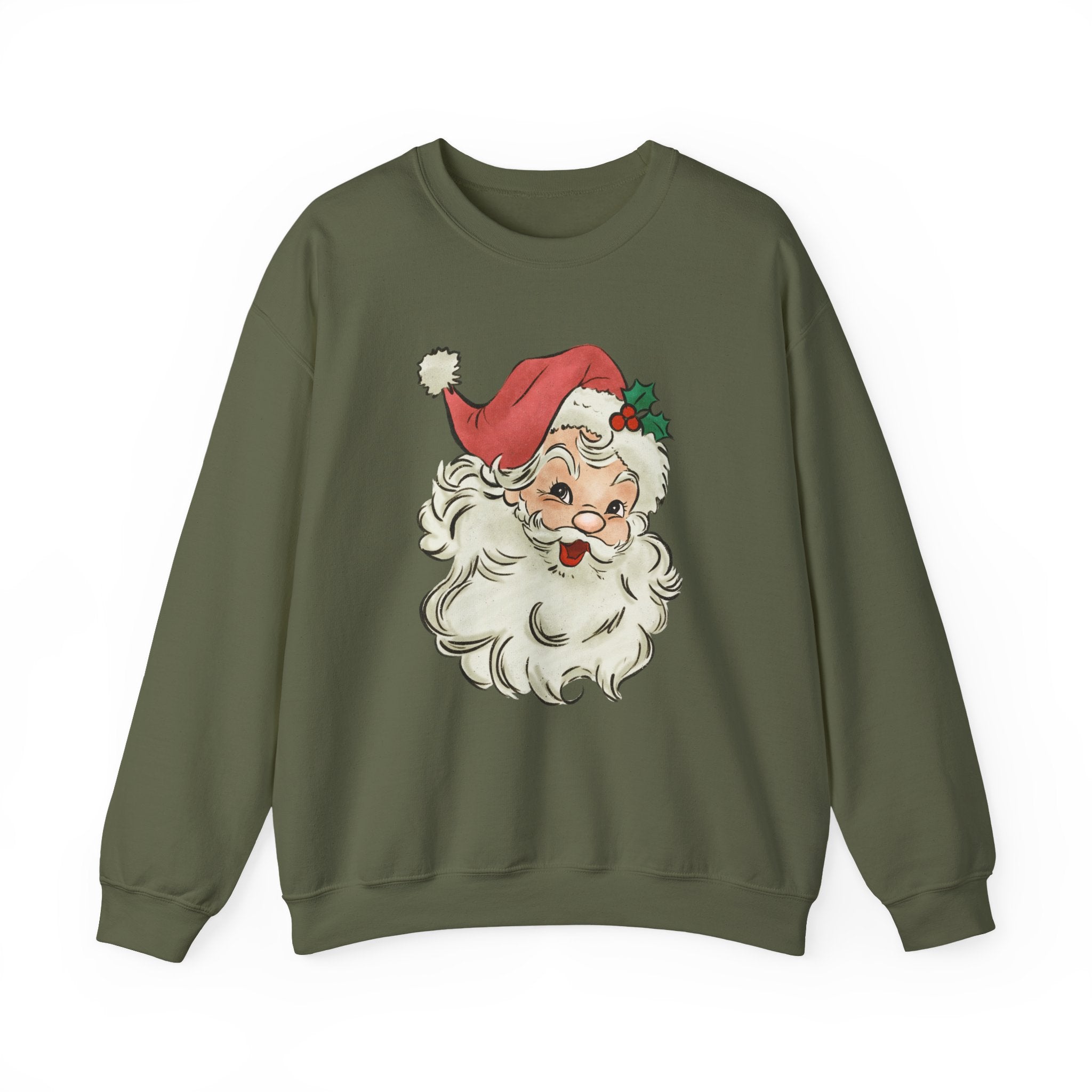 Retro Santa Sweater, Vintage Santa Christmas Sweatshirt by PopCultureByDesign36