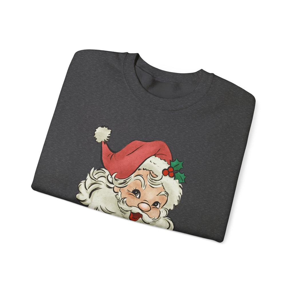 Retro Santa Sweater, Vintage Santa Christmas Sweatshirt by PopCultureByDesign36