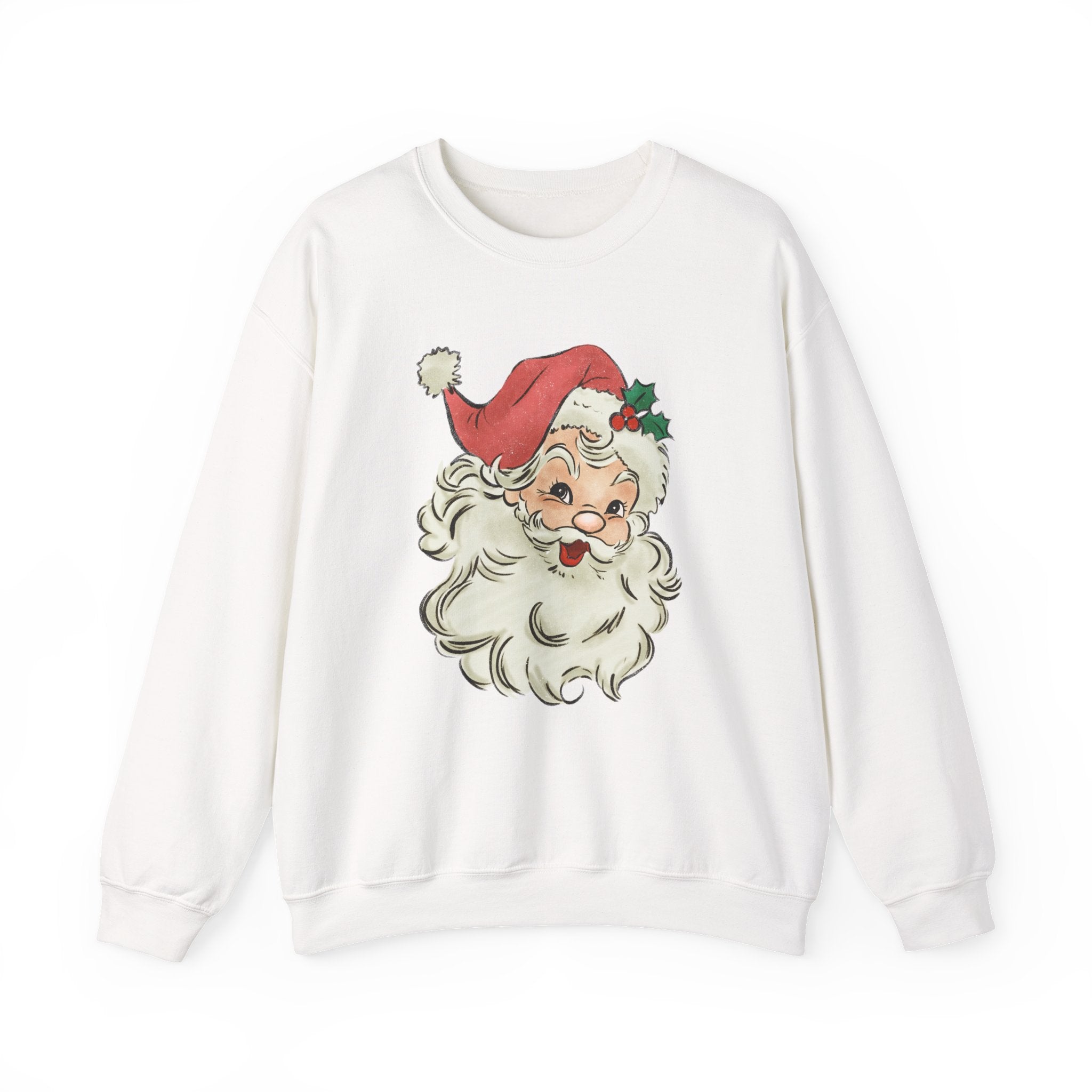 Retro Santa Sweater, Vintage Santa Christmas Sweatshirt by PopCultureByDesign36