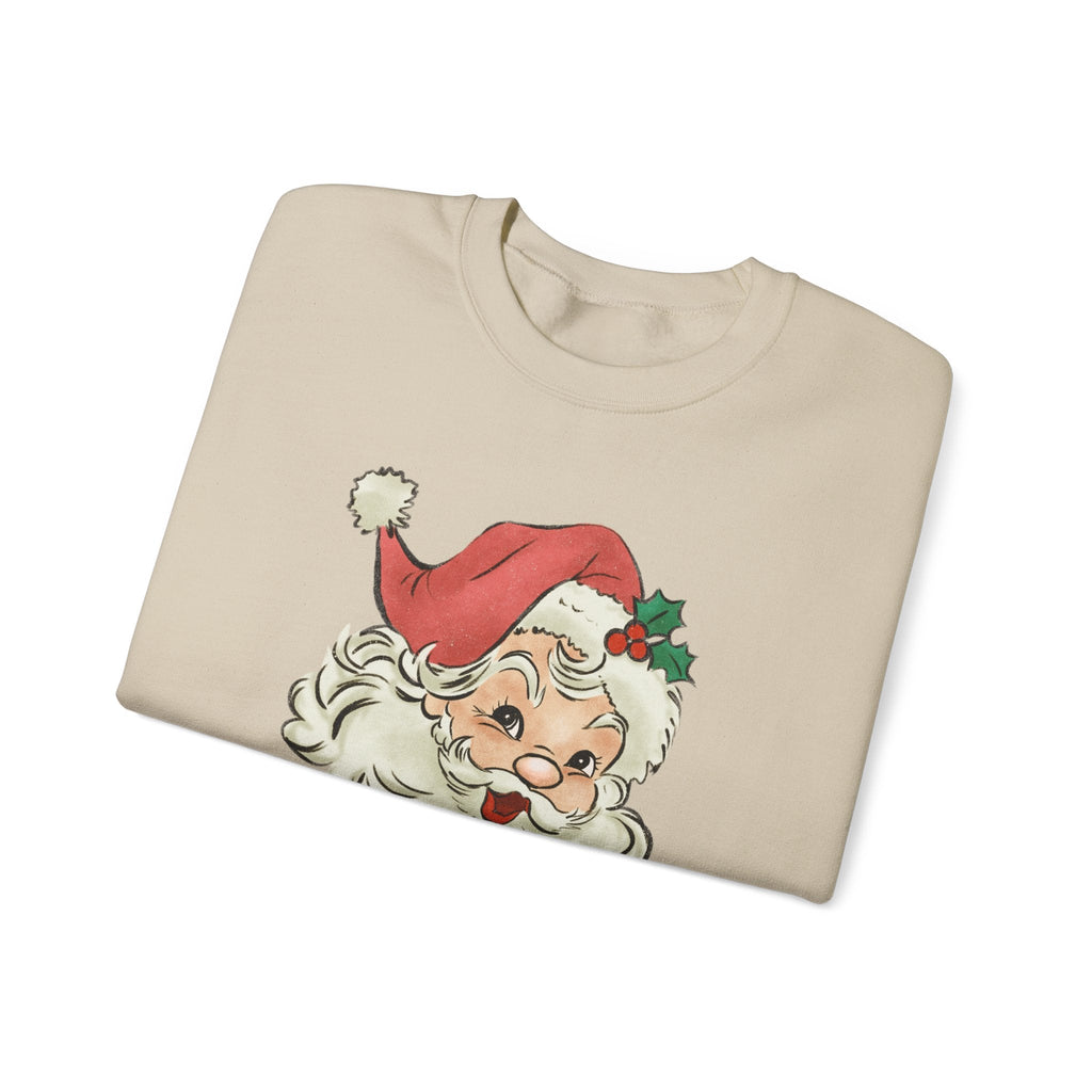 Retro Santa Sweater, Vintage Santa Christmas Sweatshirt by PopCultureByDesign36
