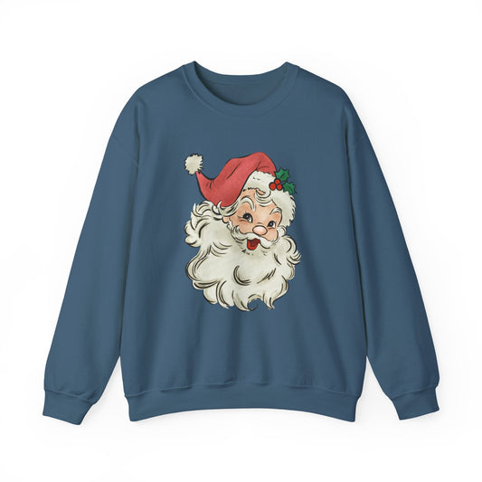 Retro Santa Sweater, Vintage Santa Christmas Sweatshirt - Popbydesign