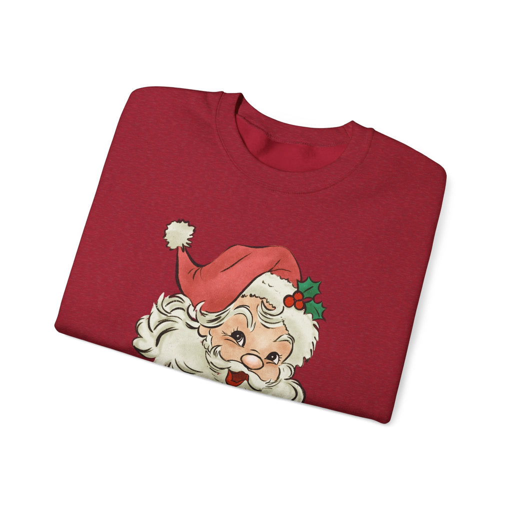 Retro Santa Sweater, Vintage Santa Christmas Sweatshirt by PopCultureByDesign36