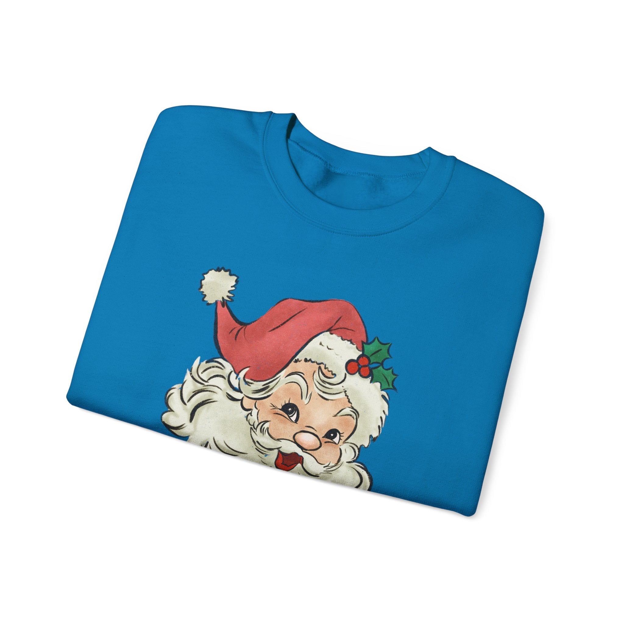 Retro Santa Sweater, Vintage Santa Christmas Sweatshirt by PopCultureByDesign36