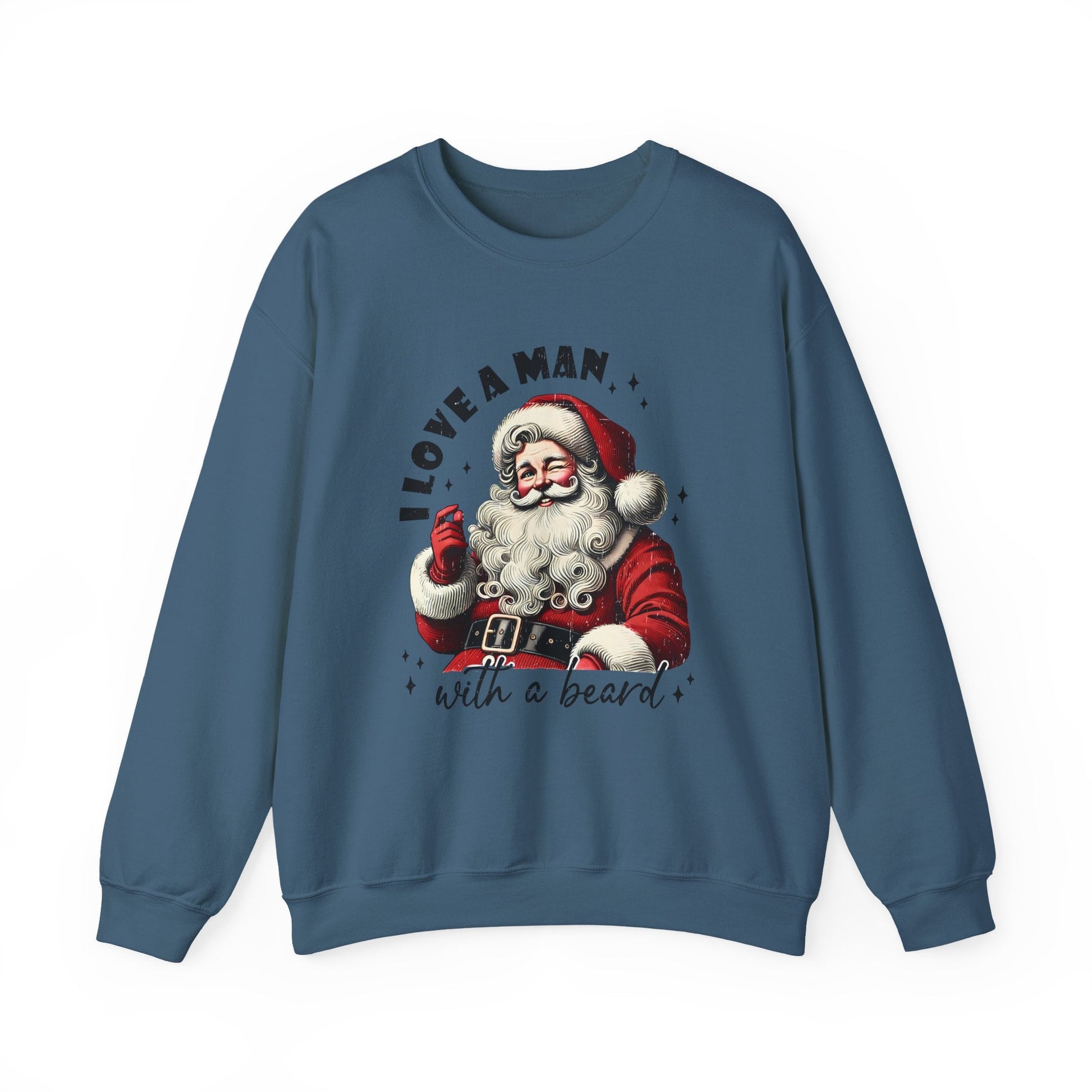 Retro Santa sweatshirt, Old school Santa, Sarcastic Santa - Popbydesign
