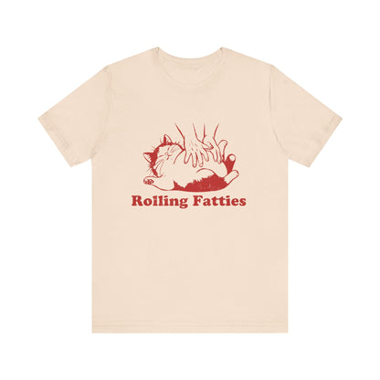 Rolling Fatties Cat TShirt, Funny Cat Shirt, Cat Lovers Gift - Popbydesign
