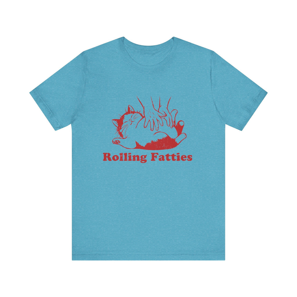 Rolling Fatties Cat TShirt, Funny Cat Shirt, Cat Lovers Gift by PopCultureByDesign36