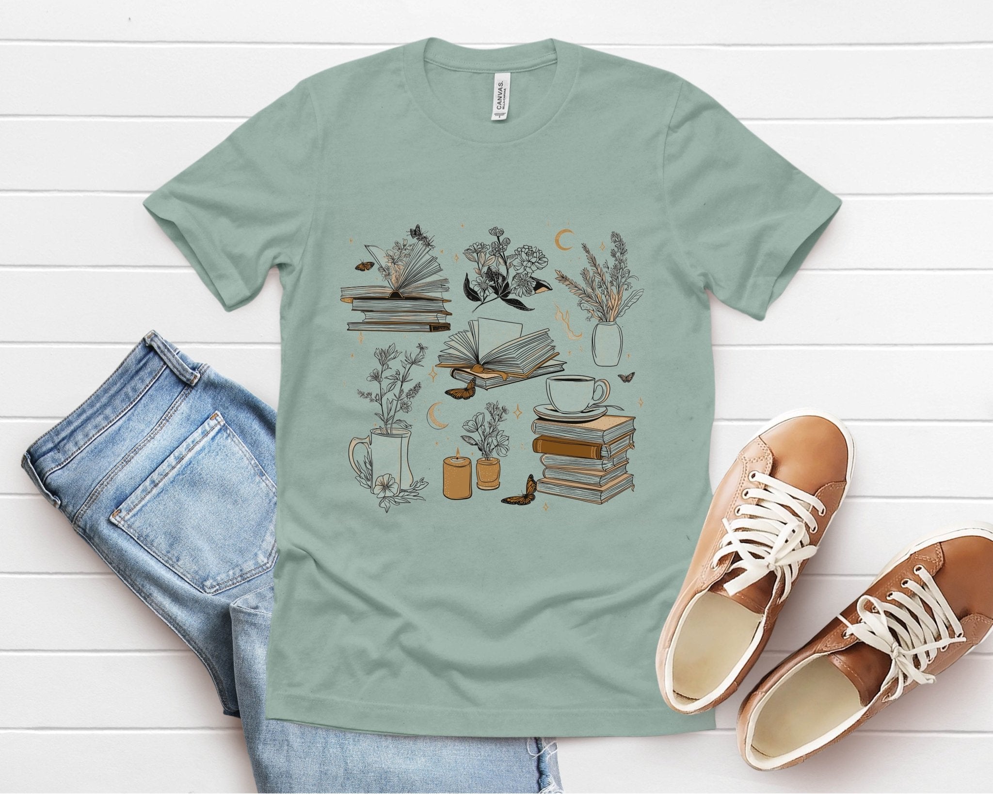 Romance Reader, Vintage Distressed Reading T-shirt, Book Lover Gift by PopCultureByDesign36