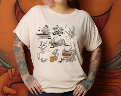 Romance Reader, Vintage Distressed Reading T-shirt, Book Lover Gift - Popbydesign
