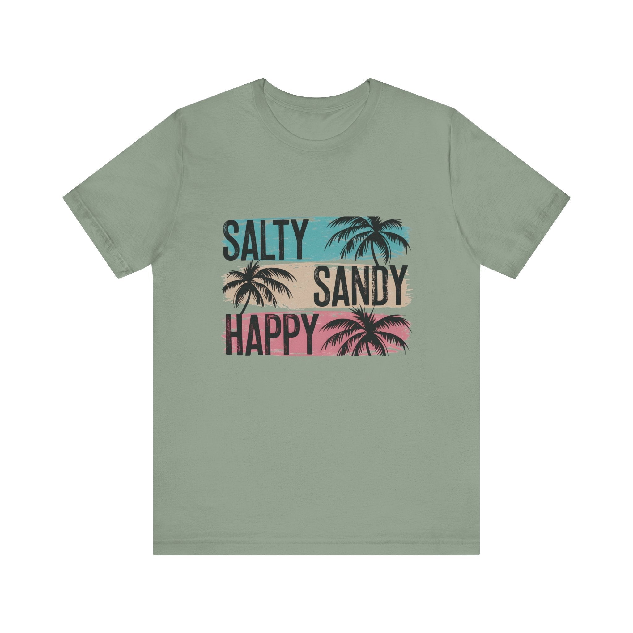 Salty Sandy Happy T-Shirt, Sandy Toes Salty Breeze Tee by PopCultureByDesign36