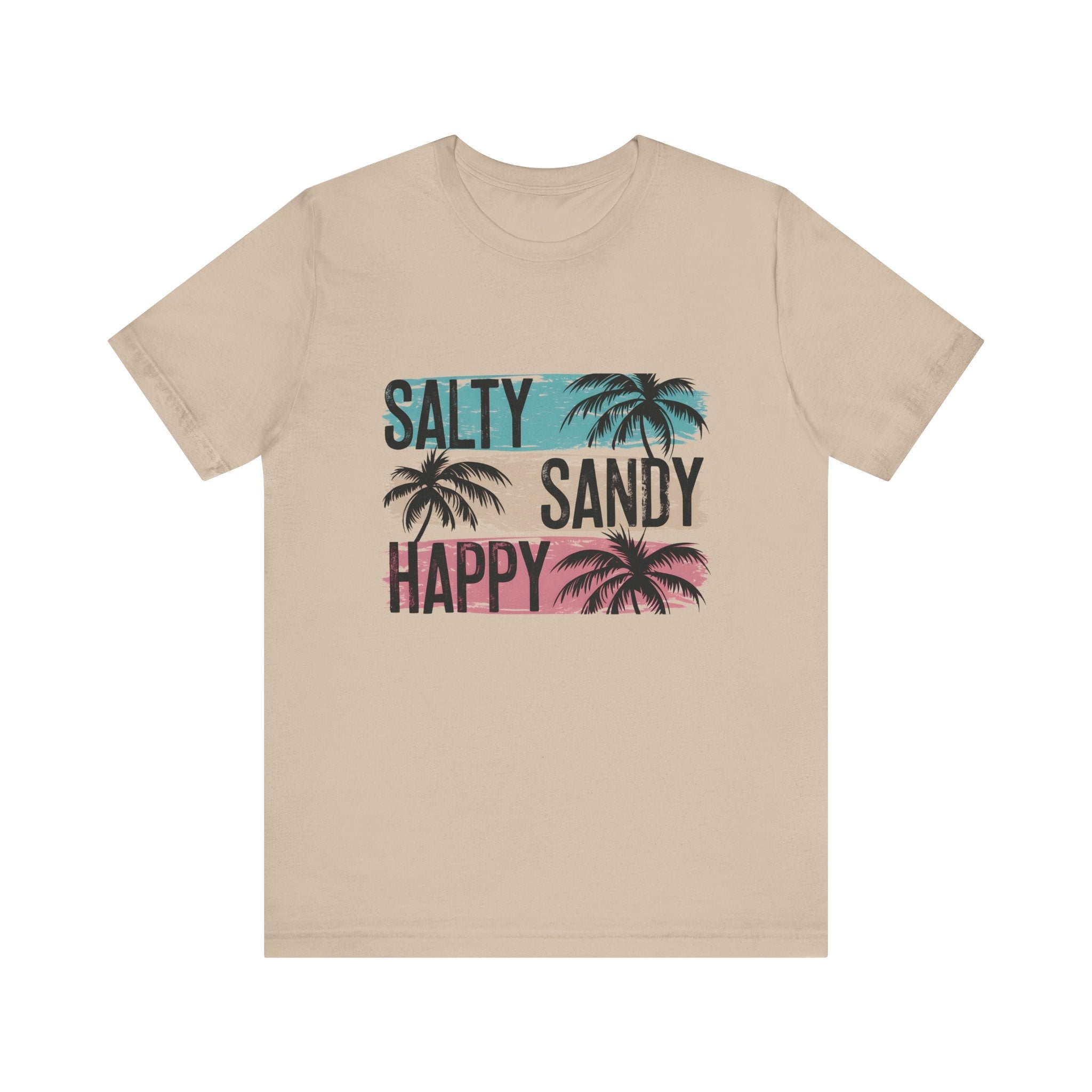 Salty Sandy Happy T-Shirt, Sandy Toes Salty Breeze Tee by PopCultureByDesign36