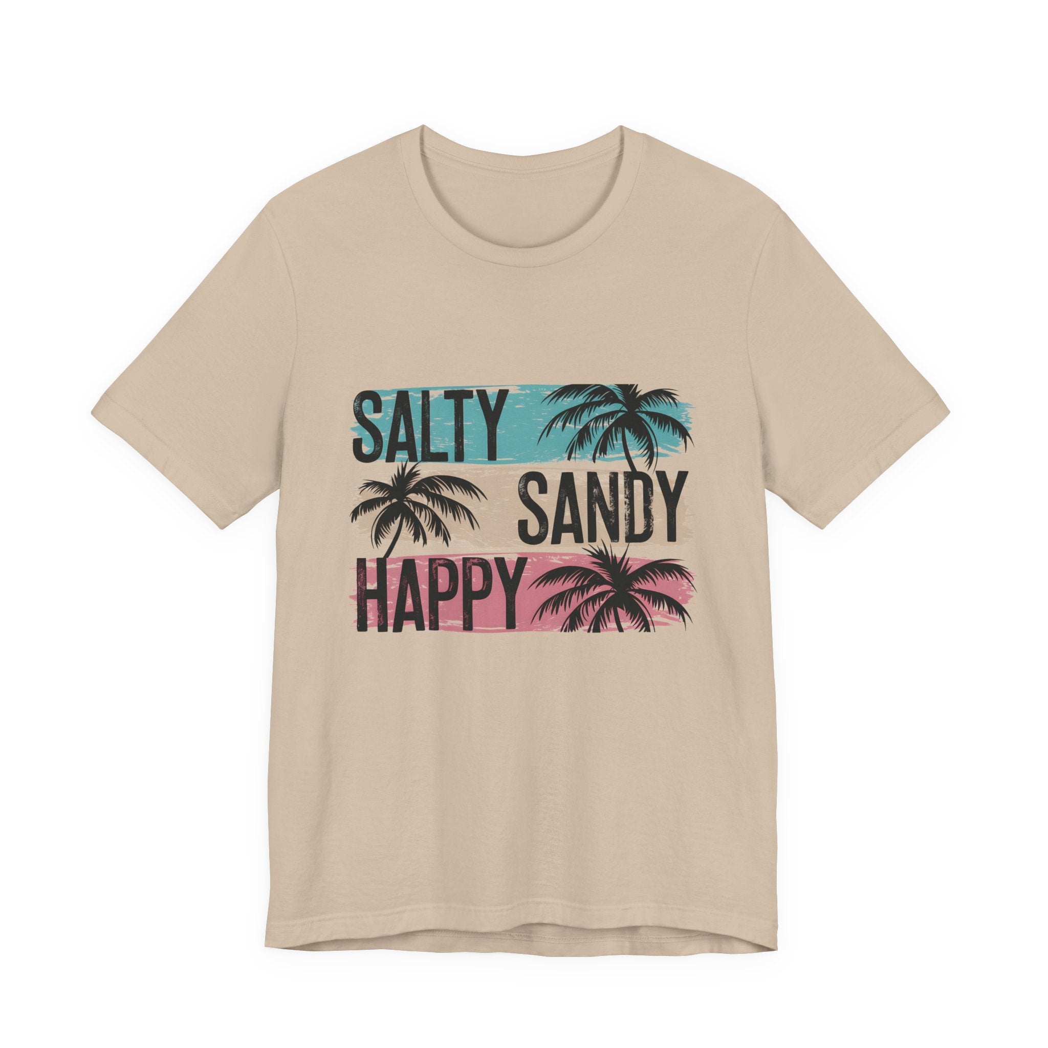 Salty Sandy Happy T-Shirt, Sandy Toes Salty Breeze Tee by PopCultureByDesign36