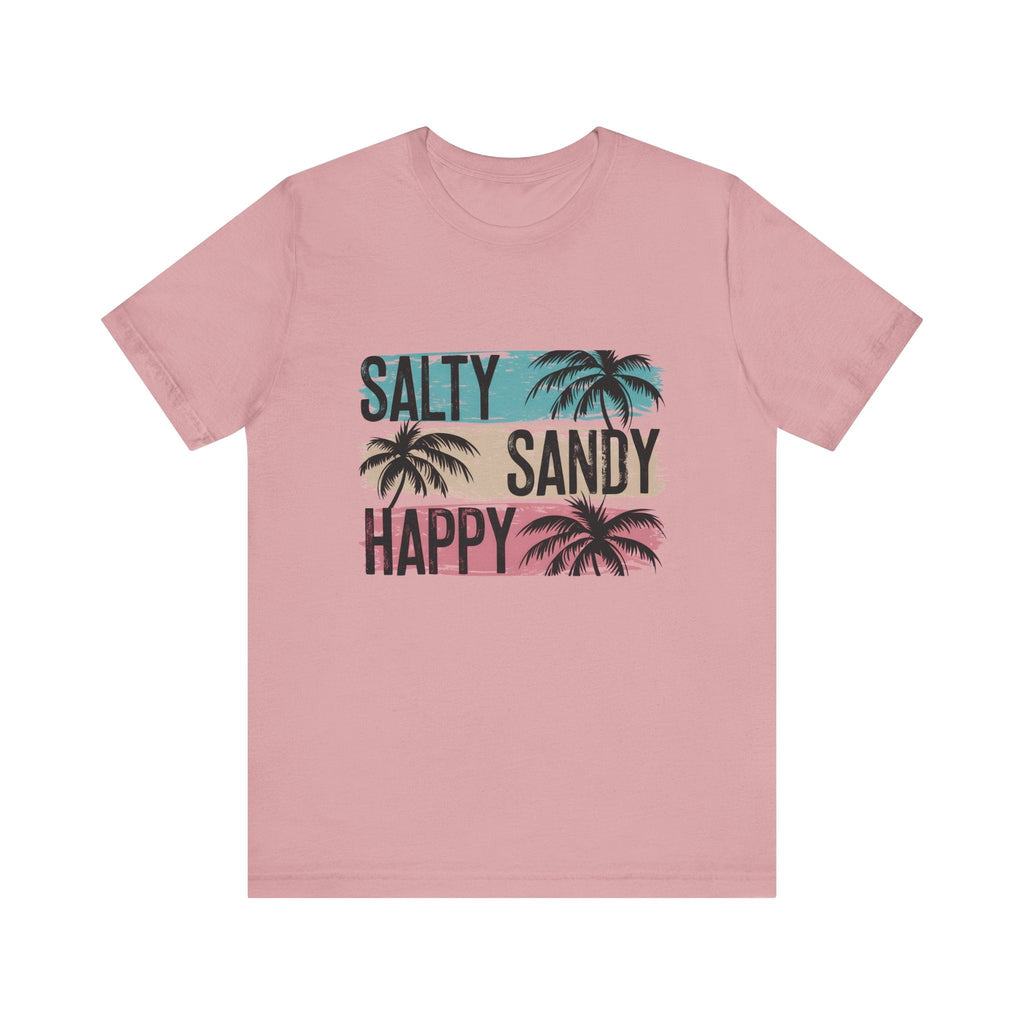 Salty Sandy Happy T-Shirt, Sandy Toes Salty Breeze Tee by PopCultureByDesign36