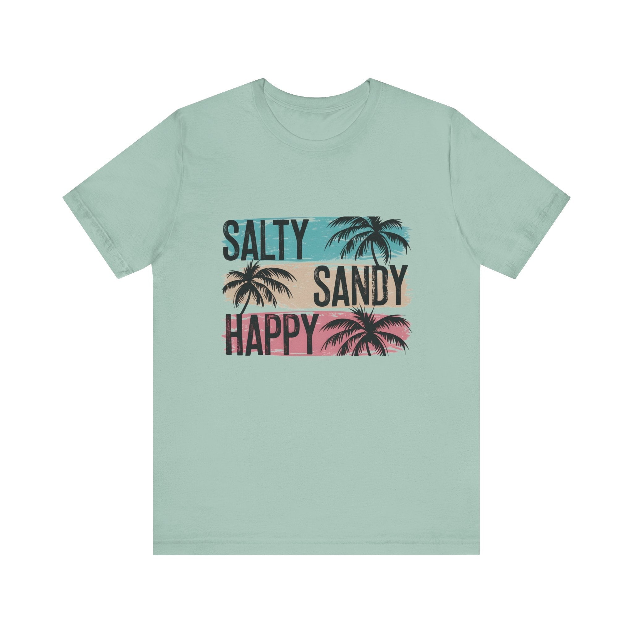Salty Sandy Happy T-Shirt, Sandy Toes Salty Breeze Tee by PopCultureByDesign36