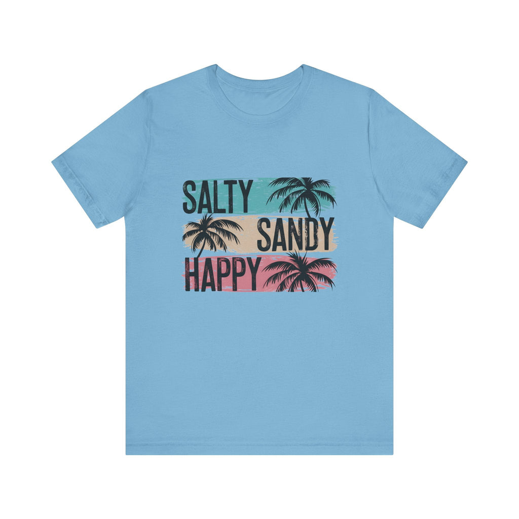 Salty Sandy Happy T-Shirt, Sandy Toes Salty Breeze Tee by PopCultureByDesign36