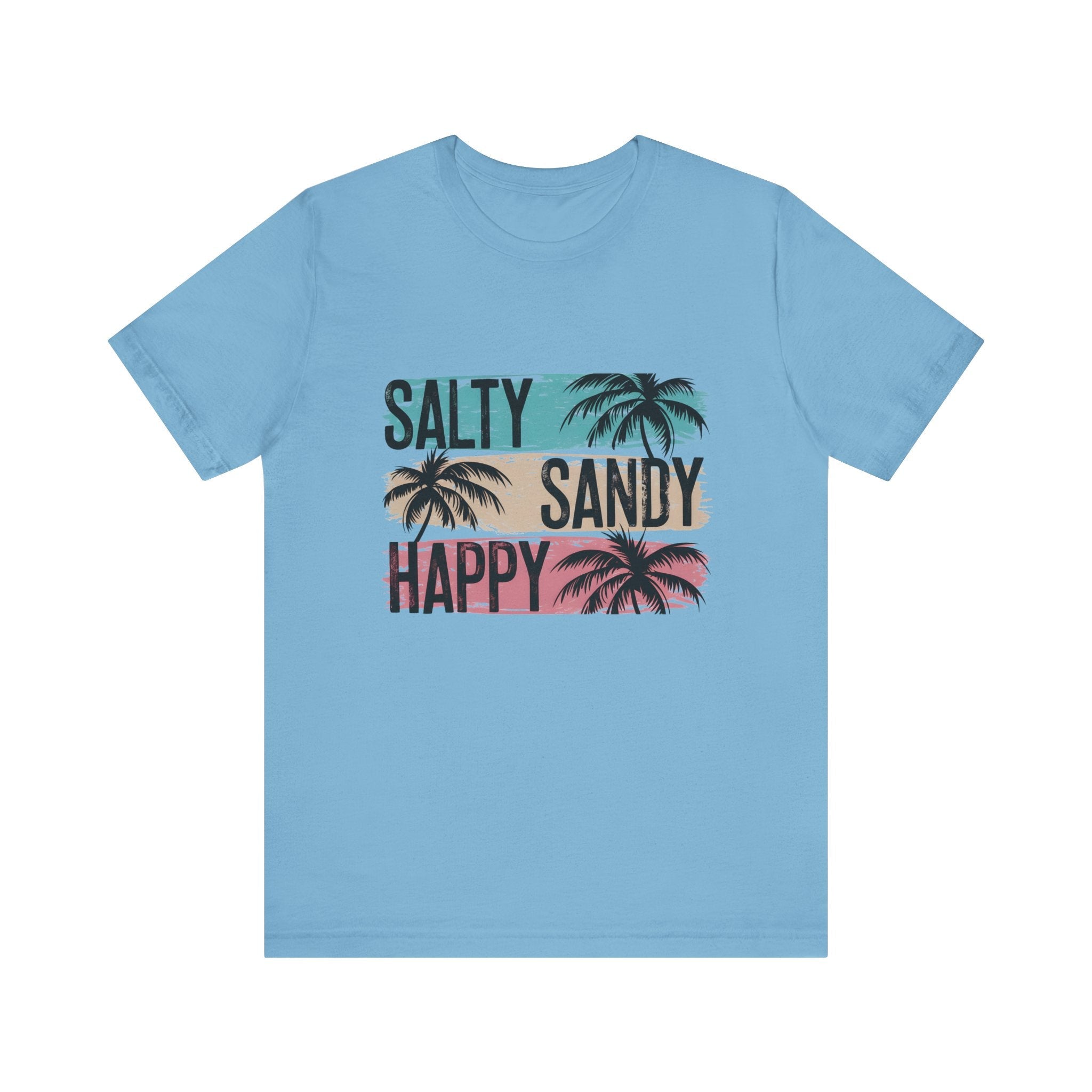 Salty Sandy Happy T-Shirt, Sandy Toes Salty Breeze Tee by PopCultureByDesign36