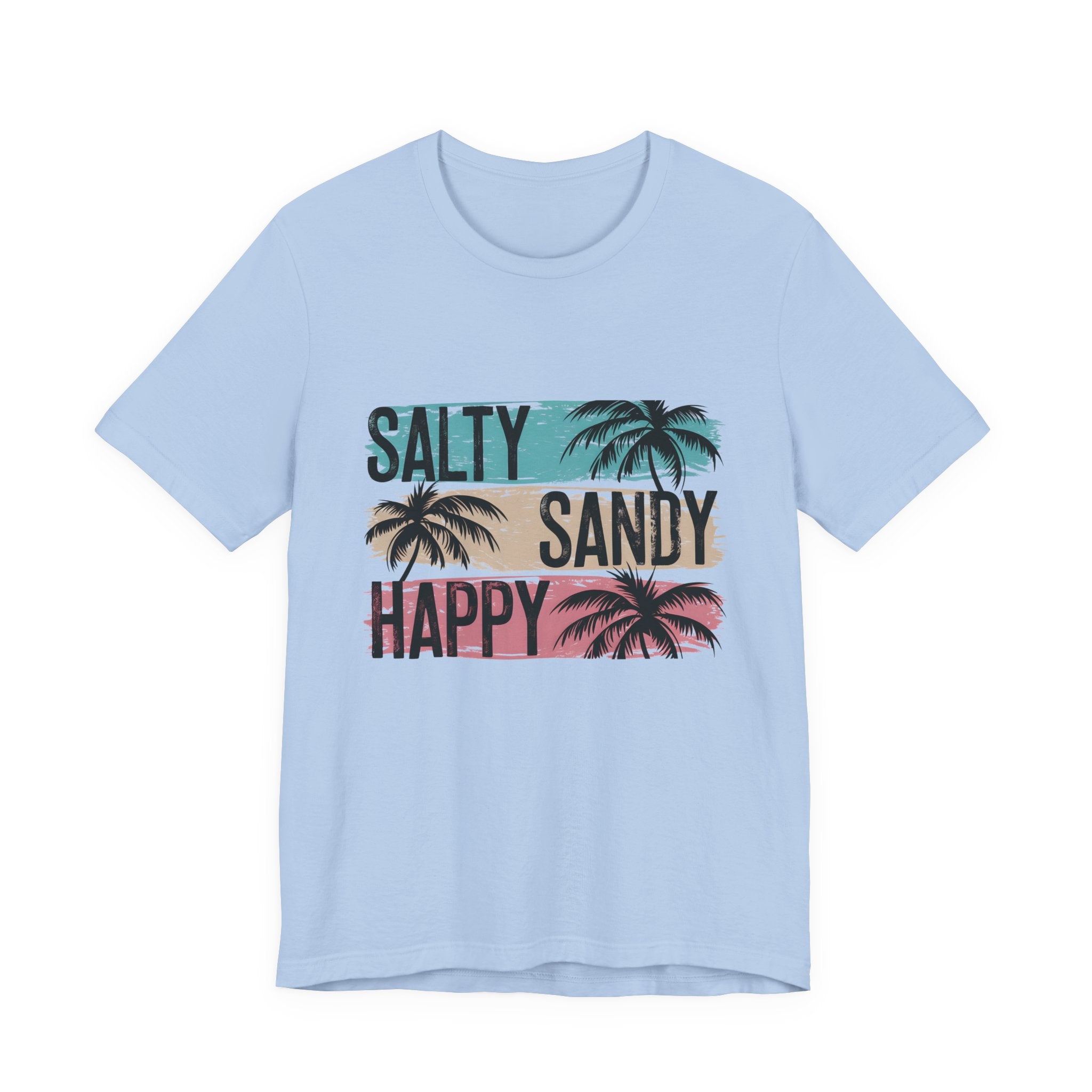 Salty Sandy Happy T-Shirt, Sandy Toes Salty Breeze Tee by PopCultureByDesign36