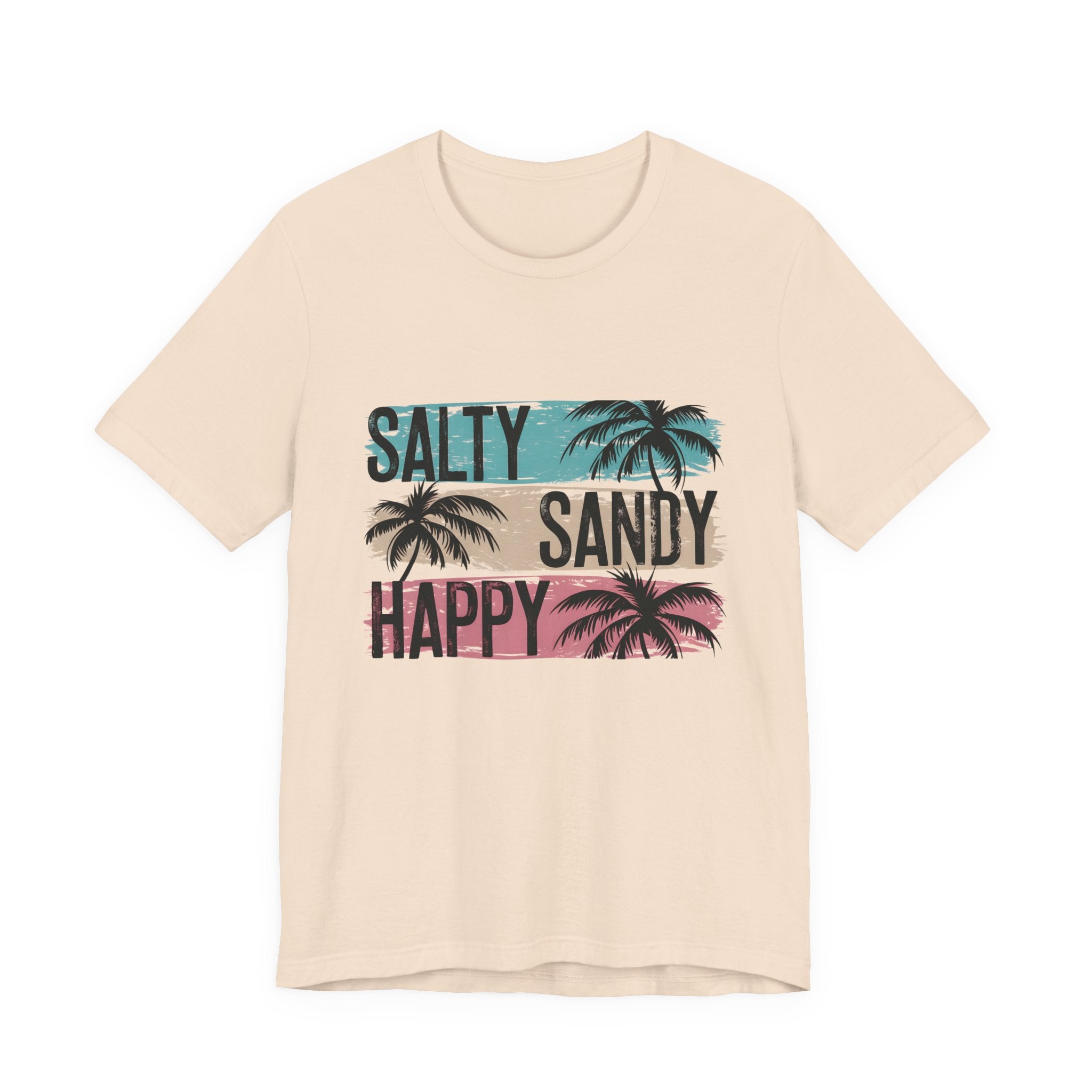 Salty Sandy Happy T-Shirt, Sandy Toes Salty Breeze Tee by PopCultureByDesign36